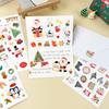Adesivos de Natal Desenho Animado Infantil Folha Única Scrapbooking Decoração de Festa