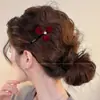 Nuevo pasador de pelo floral dulce con perlas, pinza de flequillo juvenil, pinza lateral, accesorio de pelo moderno y versátil