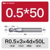 Cortador de bola de acero de tungsteno Huhao de 55 grados, herramienta CNC de carburo, fresa de extremo, fresa de extremo esférica en forma de R para acero inoxidable