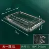 Caixa transparente descartável espessa para embalagem de caixa de sushi, uma tigela funda de puto, macarrão de peru, tira longa de barraca de rua
