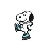 Broche de Dibujos Animados de Snoopy Decoración Linda para Bolso con Temática de Comida y Deportes Insignia de Aleación Esmaltada