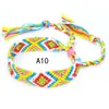 Popular en Europa y América: Pulseras Tejidas Arcoíris Hechas a Mano en Estilo Étnico Nepalí, Venta al por Mayor de Joyería