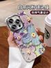 Pintura al Óleo Flor Azul Adecuado para Funda de Teléfono iPhone16proamx Apple 13 Todo Incluido 12 Femenina 14 Todo Incluido 11 Coreano