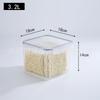 Frasco sellado para almacenar alimentos, caja para almacenar granos, plástico transparente engrosado, para refrigerios, frutos secos, a prueba de humedad y frescura.