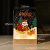 Tablero de Dibujo Acrílico Transparente con Ondas de Agua DIY Regalo Hecho a Mano Tulipán Pintado Luz Nocturna Adorno Regalo para el Día de la Madre