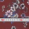 B28 venta al por mayor de fábrica fondo morado flores rotas estilo retro tela de gasa estampada tela para ropa camisa vestido
