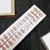 Puntas de Uñas Artísticas Simples Transparentes Estilo Ojo de Gato Anchas Tiras Pre-hechas 30 Piezas Por Tamaño Uñas Portátiles Fábrica Directa Personalización
