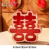 Ornamento de Vaso de Cerâmica Dupla Felicidade, Estilo de Nicho de Alto Padrão, Novo Casamento, Nova Casa, Sala de Estar, Hall de Entrada, Artesanato Estilo Chinês