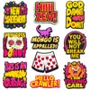 Conjunto de 10 Peças Desenho Animado Áudio Novel Americano Crocs Charms para Sapato Fivelas de Sapato Sandálias de Personalidade Chinelos Acessórios Enfeites