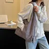 Bolso de mujer de gran capacidad, nuevo modelo 2026, color liso simple, bandolera de estilo casual, bolso tote para el día a día y para ir al trabajo