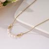 Pulsera Hecha a Mano de Perla de Agua Dulce Transfronteriza Pulsera Niña Moda Elegante Estilo Coreano Pulsera de Perlas Joyería Cristal Cuentas a Mano