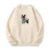 Nuevos Tops de Manga Larga de Dibujos Animados de Cachorros para Mujer Otoño e Invierno 2025, Rejuvenecedores, Versátiles, Ropa Exterior Casual, Tops Holgados, Sudaderas