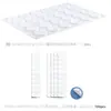 Molde Redondo de Silicone para Selo de Cera com 24 Peças DIY Selagem de Presente de Vinho para Festas Conjunto de 30 Carimbos Cilindricos para Selo de Cera