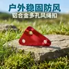Lona de Tienda de Aleación de Aluminio de Tres Agujeros para Exteriores Cuerda a Prueba de Viento Pieza Antideslizante Hebilla de Cuerda de Tracción Pieza Triangular Hebilla de Ajuste Triangular Grande