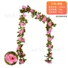Enredaderas de Rosas Simuladas, Paisajismo de Interiores, Flores Falsas de Plástico, Decoración de Bodas, Plantas Decorativas de Enredaderas para Sala de Estar Venta al por Mayor