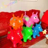 Juguete inflable de PVC para niños de fábrica, caballo saltarín musical, extra grande, engrosado, monta poni, ciervo saltarín, comercio exterior, venta al por mayor