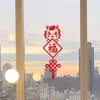 Decoración de Año Nuevo Pegatinas para Ventana Festival de Primavera Año del Caballo Pegatinas de Nudo Chino Cocina Refrigerador Ambiente de Año Nuevo Pegatinas de Pared
