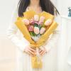 Kit de Materiales DIY para Tejer a Crochet con Hilo de Bouquet de Tulipanes para Novia 520 Día de San Valentín Hilo de Lana Crochet Algodón de Leche