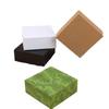 En stock TikTok popular cubierta simple joyería caja vacía de papel Kraft joyería pendientes de botón joyería caja de embalaje