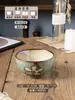 Cuenco de Arroz Cerámico de Alta Apariencia, Vajilla Cerámica para el Hogar, Pequeño Cuenco Creativo Pintado a Mano, Color Bajo Esmalte Personalizado para Postre