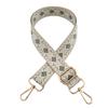 Nueva correa de hombro ancha con diseño de jacquard de diamantes de colores, gruesa y larga, accesorios para bolsos, correa para bolso cruzado.
