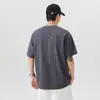 Camiseta Masculina de Seda de Gelo Simples de Secagem Rápida com Toque Fresco Manga Curta Verão 2026 Novo Estilo Solta Tamanho Grande Gola Redonda Manga Meia