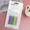 Vela de cumpleaños de hilo de colores nueva vela de cumpleaños de hilo de colores creativa fiesta infantil color mixto 10 piezas vela de cumpleaños de hilo
