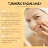 Mascarilla Facial de Cúrcuma Hoygi Peel-Off Limpieza de la Piel Facial Mascarilla Hidratante Humectante