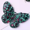 Patrón de Pintura al Óleo Retro Gradiente Acrílico Mariposa DIY Pasador para el Cabello Tocado Funda para Teléfono Móvil Zapato con Agujero Flor de Zapato Accesorios