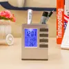 Porta-bolígrafos calendario perpetuo electrónico multifuncional reloj electrónico de pantalla grande 2068 porta-bolígrafos regalo para estudiante se puede fijar LOGOTIPO