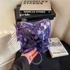 Bolsa Mini Transversal para Celular com Lantejoulas, Pequena Bolsa de Ombro, Bolsa de Maquiagem Brilhante da Moda, Bolsa Pequena Versátil de Verão