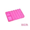 Soporte para bolígrafos de arte de uñas y paleta de colores dos en uno, paleta de colores para gel de pintura, estante de almacenamiento para bolígrafos de arte de uñas, herramienta multifuncional para arte de uñas