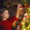 Colgante de la nueva serie navideña de dinosaurios de Amazon transfronterizo Decoraciones de coche de Navidad acrílico plano colgante