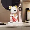 Adorno de Escritorio Oso Violento de Moda Mini Ventilador Gadget para Aliviar el Estrés en la Estación de Trabajo de Verano Decoración Regalo para Amigos Regalo de Cumpleaños