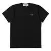 Camiseta de Marca Moderna Estilo Japonés Heyplay Corazón de Melocotón Unisex Cuello Redondo Algodón Puro Manga Corta Color Sólido Bordado Rojo Brillante Estilo Pareja