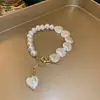 Pulsera Francesa de Perlas Irregulares Cielo Estrellado, Lujo Ligero, Pulsera de Moda de Gama Alta, Pulsera Exquisita y Elegante de Temperamento para Mujeres