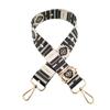 Nuevo bolso de hombro ancho con correa de transferencia térmica de color con flores, accesorio decorativo, bandolera de hombro estilo retro, correa larga cruzada