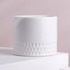 Maceta de porcelana blanca personalizada DIY Chaozhou Yuanwang para suculentas, maceta redonda, certificación BSCI, decoración de arreglo floral de oficina