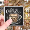 50 pegatinas retro americanas con estampado de leopardo estilo 'hot girl', calcomanías de dibujos animados para decorar equipaje, botellas de agua y computadoras