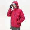 Jaqueta Camuflada Três em Um Feminina Conjunto de Duas Peças com Lã Removível Masculina Roupas de Montanhismo Corta-Vento Impermeável para Exterior Jaqueta de Trabalho