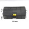 Caja Multifuncional de Doble Capa para Señuelos Caja de Herramientas Caja de Almacenamiento para Accesorios de Pesca Luya Caja para Señuelos Artificiales Caja de Accesorios de Pesca para Exteriores