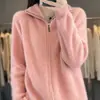 Casaco Cardigan de Tricô Engrossado para Mulheres, Suéter de Zíper Estilo Preguiçoso Solto para Mulheres, Jaqueta de Tricô da Moda e Versátil de Lã Sintética