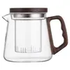 Bule de Vidro Espesso à Prova de Explosão Resistente ao Calor com Filtro para Separação de Chá e Água, Conjunto de Chá Kung Fu de Luxo Leve para Casa e Escritório