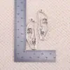 Pingente Facial Linha de Prata Antiga Liga de Zinco para Joias DIY Pulseira Artística de Nicho Pingente de Colar Acessórios Decorativos