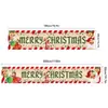 Novos Banners de Natal Transfronteiriços, Decorações para Celebração de Festa de Natal, Tecido de Fundo de Cena, Bandeiras Penduradas