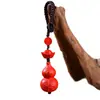 Pingente de Chaveiro Gourd com Caractere Buda de Cinábrio Cru, Alto Teor de Areia Vermelha Imperial, Pingente de Ano de Nascimento, Amuleto, Atacado, Dropshipping
