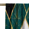 Cortinas geométricas personalizadas transfronterizas de Amazon con impresión digital para decoración de sala de estar y dormitorio, cortinas terminadas, TEMU dropshipping
