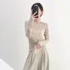Actualización de Talla Chic Coreano Verano Nuevo Estilo Ins Lunares Versátil Capa Base Camisa Ropa de Mujer 2026