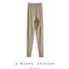 Calça 100% caxemira de cabra feminina quatro agulhas espessada calça de caxemira leggings quentes justos roupa íntima nova outono e inverno