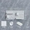 Tablero de Almacenamiento de Cocina Montado en la Pared Sin Taladro, Tablero Perforado Extra Grande, Autoadhesivo, Estante Sin Taladrar, Solución de Almacenamiento en la Pared del Baño